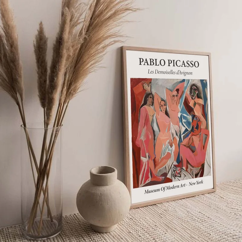 Pablo Picasso - Les Demoiselles d'Avignon en Multicolor - Láminas, Uruguay | La Cuadrería, vista 3