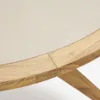 Mesa redonda Julieta de polycemento beige y madera maciza de acacia Ø 120 cm FSC 100% en Madera natural - Muebles para el exterior, Uruguay | Kavehome, vista 6 de 7