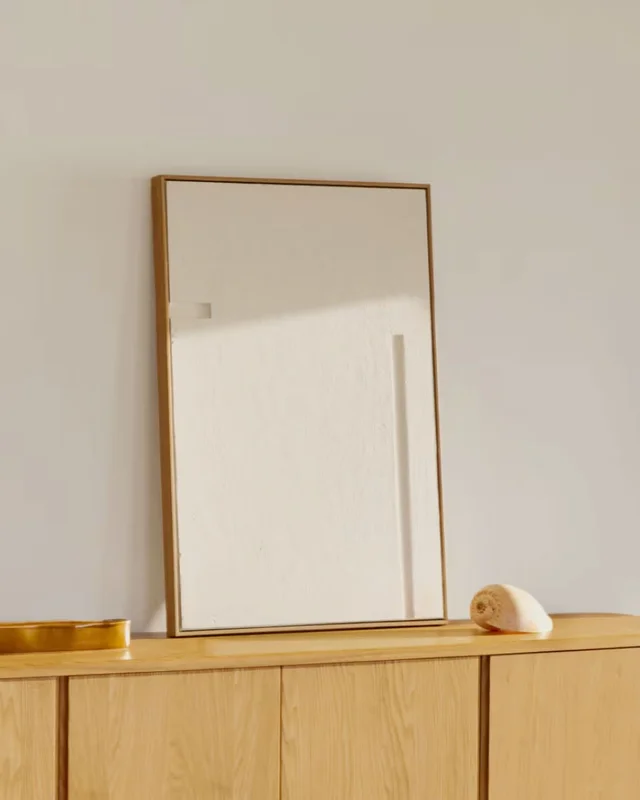 Cuadro Sefri con formas geométricas - rectas blanco 60 x 90 cm en Blanco - Decoración de pared, Uruguay | Kavehome, vista 3