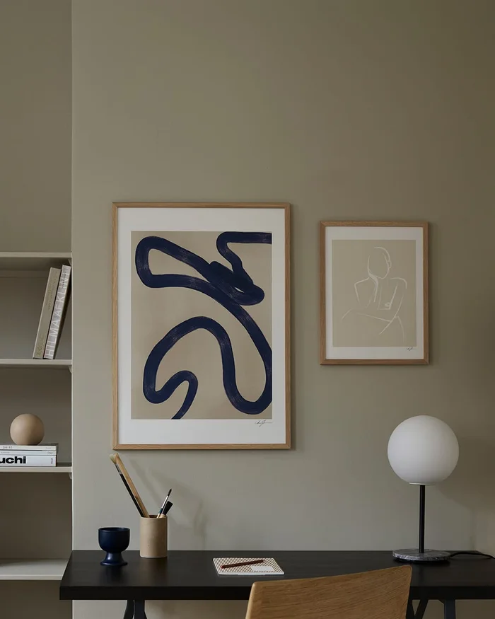 Abstractos Neutros - Serie N.03 en Azul - Láminas, Uruguay | La Cuadrería, vista 2
