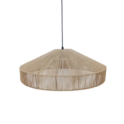 Lámpara de techo Metal y yute Natural/beige Vml-13721 - Lámparas colgantes, Uruguay | Le Blanc