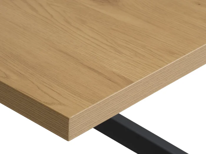 Mesa de comedor NORTOFT 95x200 roble/negro en Madera natural - Mesas de comedor, Uruguay | JYSK, vista 2