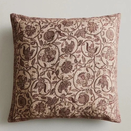 FUNDA COJÍN JACQUARD en Beige - Textiles, Uruguay | Zara Home