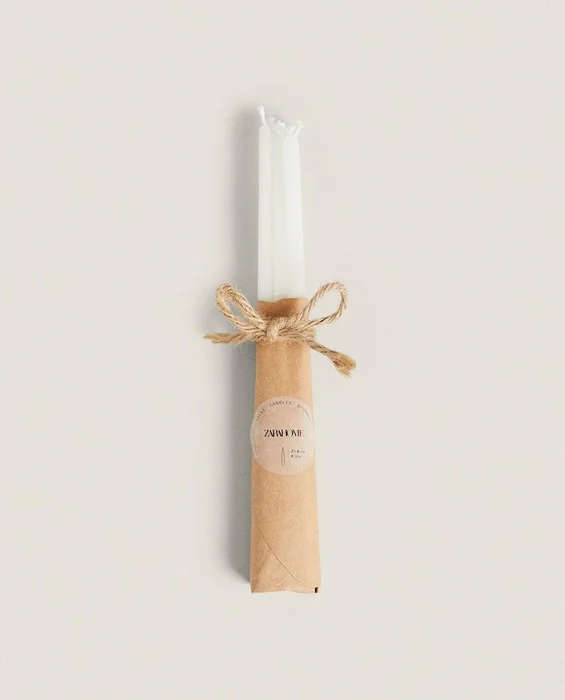 PACK VELAS LARGAS DECORATIVAS CILINDRO (PACK DE 6) en Blanco - Velas y Portavelas, Uruguay | Zara Home, vista 6