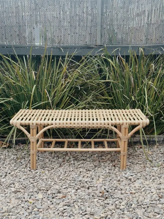 Banco Ratan en Madera natural - Butacas, banquetas y puffs, Uruguay | Balihai