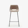 Taburete Zahara - marrón y acero con acabado negro altura 65 cm en Marrón - Butacas, banquetas y puffs, Uruguay | Kavehome, vista 6 de 9