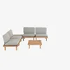 Set Viridis de 4 butacas y 2 mesas en Madera natural - Sillones y sofás, Uruguay | Kavehome, vista 7 de 8