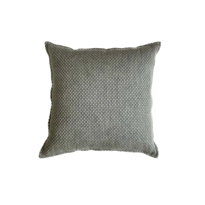 Almohadón Gris Algodón Dioniso en Gris - Textiles, Uruguay | Divino