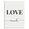 CUADRO CANVAS 30x40cm LOVE MUCH - Decoración de pared, Uruguay | Decohogar, vista 1 de 2