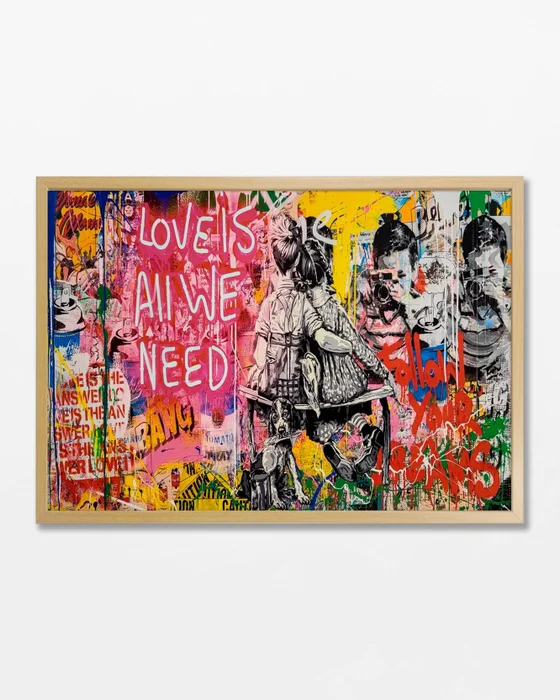Banksy Grafitti N.01 en Multicolor - Láminas, Uruguay | La Cuadrería