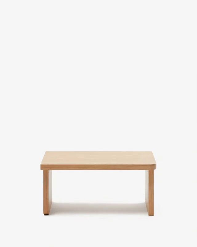 Mesa de centro Oaq de chapa de roble con acabado natural - 89 x 62 cm en Madera natural - Mesas de living, Uruguay | Kavehome, vista 8