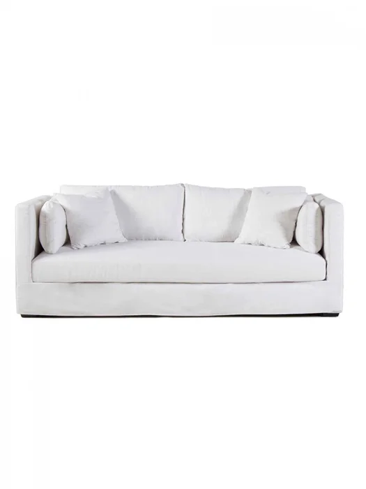 SOFA LESTAT 3,5 PLAZAS TELA HL BLANCO 236X96X84H CM - Sillones y sofás, Uruguay | Vinibel