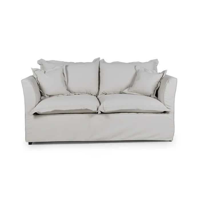 Sofá Marco con Funda - Tela Rústica - 2 cuerpos - 316/25 (Beige) en Beige - Sillones y sofás, Uruguay | NYR, vista 2