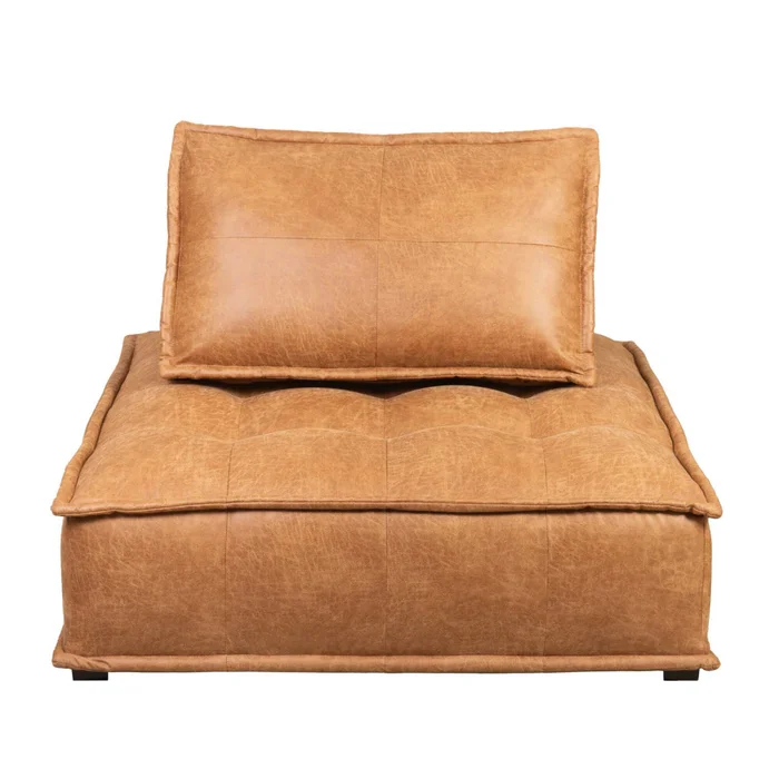Sofá Modular Pu Marron Element Camel en Beige - Sillones y sofás, Uruguay | Divino, vista 2