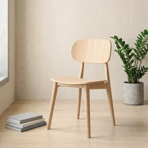 Silla de Comedor Madera natural Beige Lisboa - Origen en Beige - Sillas, Uruguay | Rústico Hogar