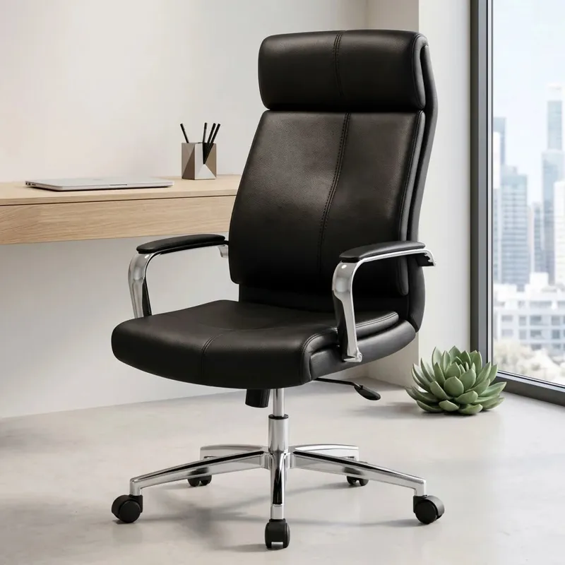 Silla De Escritorio Oficina Cromada Mariposa - Vortex - Negro en Negro - Sillas de escritorio, Uruguay | Ecowood