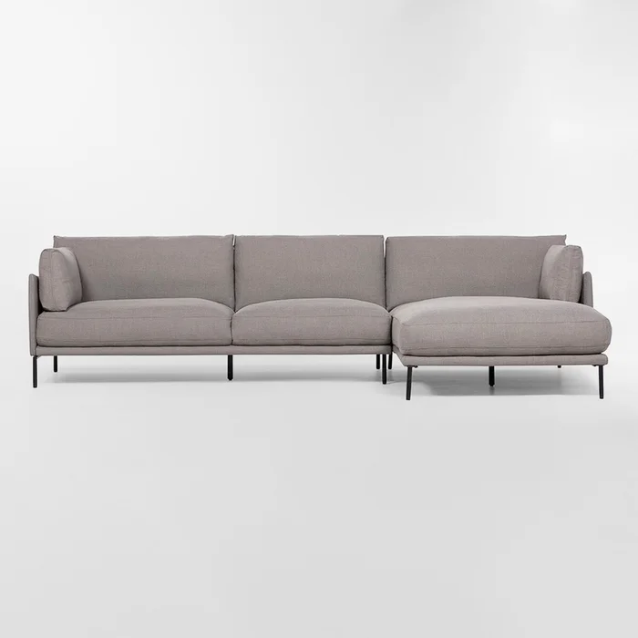 Sofá con chaise COSTA Gris DERECHO en Gris - Sillones y sofás, Uruguay | Viasono, vista 2