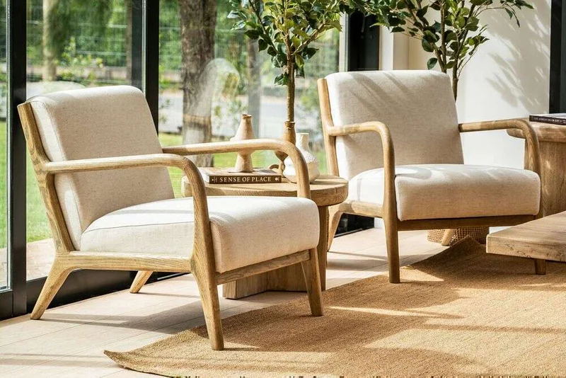 BUTACA HAMPTONS - FRESNO Y LINO en Blanco - Butacas, banquetas y puffs, Uruguay | La Iberica, vista 7