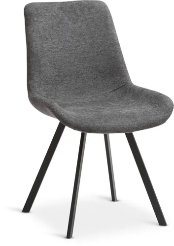 Silla de comedor HYGUM giratoria gris/negro en Gris - Sillas, Uruguay | JYSK