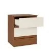 Mesa De Luz Fit 2 Cajones Moderna 100% Mdp en JEQUITIBA OFF WHITE - Mesas de luz, Uruguay | Soy Hogar, vista 5 de 8