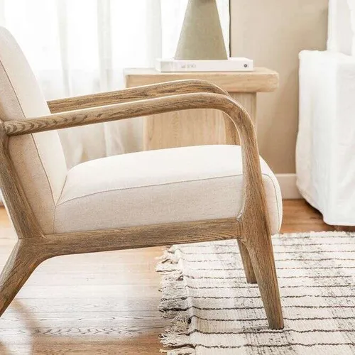 BUTACA HAMPTONS - FRESNO Y LINO en Off-white - Butacas, banquetas y puffs, Uruguay | La Iberica