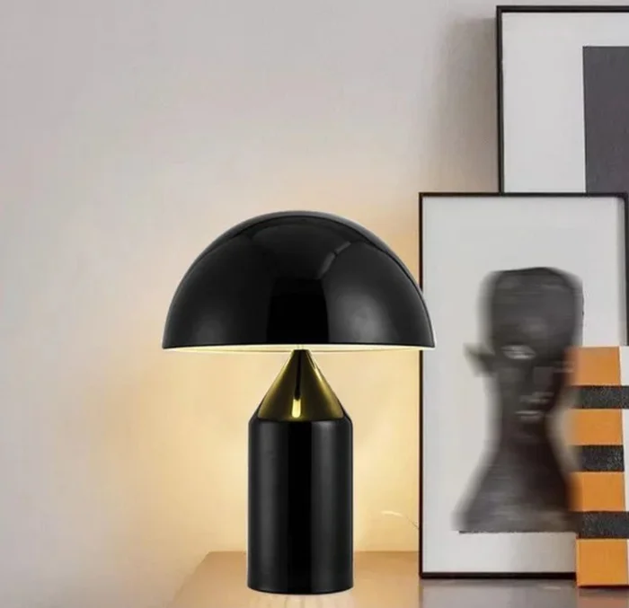 Lampara de mesa ATOLLO en Negro - Lámparas de mesa, Uruguay | Simple Deco