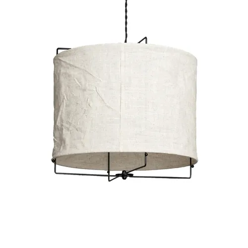 Colgante lino Skadi en Beige - Lámparas colgantes, Uruguay | La Perla