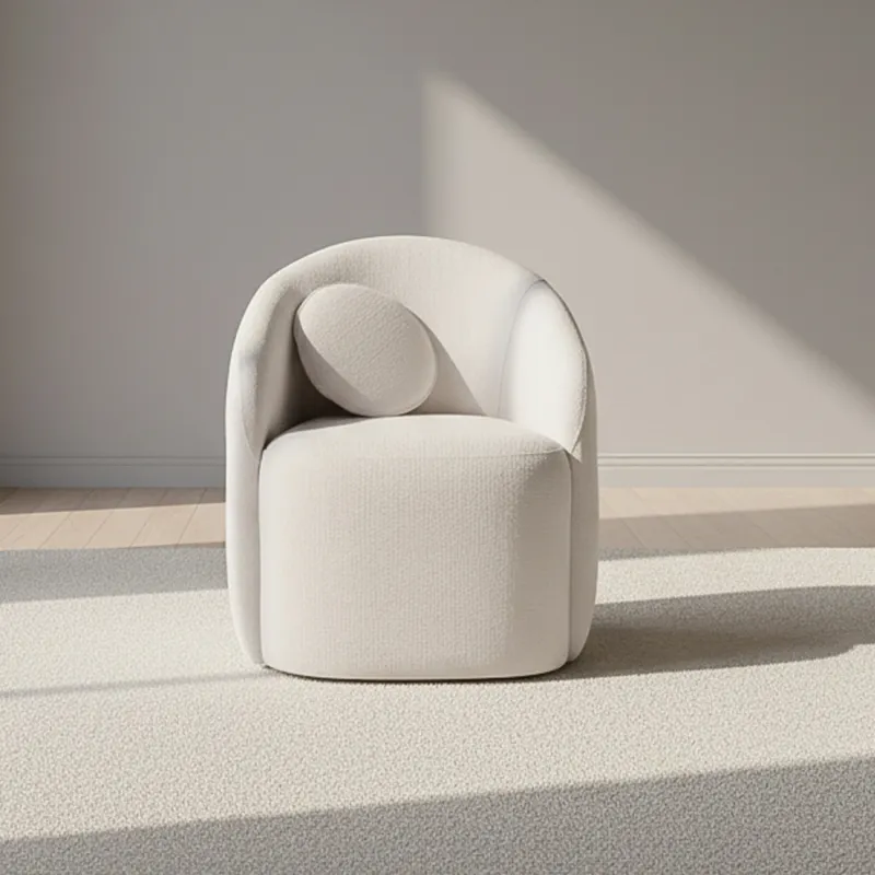 Butaca Giratoria Tela Natural-beige Paris Natural en Beige - Sillones y sofás, Uruguay | Divino