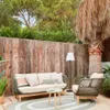 Butaca Catalina de cuerda - verde y madera maciza de acacia FSC 100% en Verde - Butacas, banquetas y puffs, Uruguay | Kavehome, vista 3 de 10