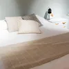 Manta para sillón y cama algodón Rayas Greige - 130cm en Gris - Textiles, Uruguay | Buho Store, vista 6 de 6