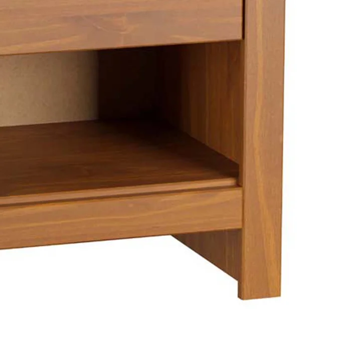 Mesa De Luz 1 Cajon Tirador Metalico Madera Maciza Cera en Marrón - Muebles, Uruguay | Soy Hogar, vista 7