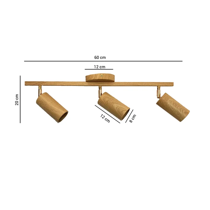 Lámpara de Techo Orientable Loto 3 en Marrón - Lámparas colgantes, Uruguay | Serlux, vista 5