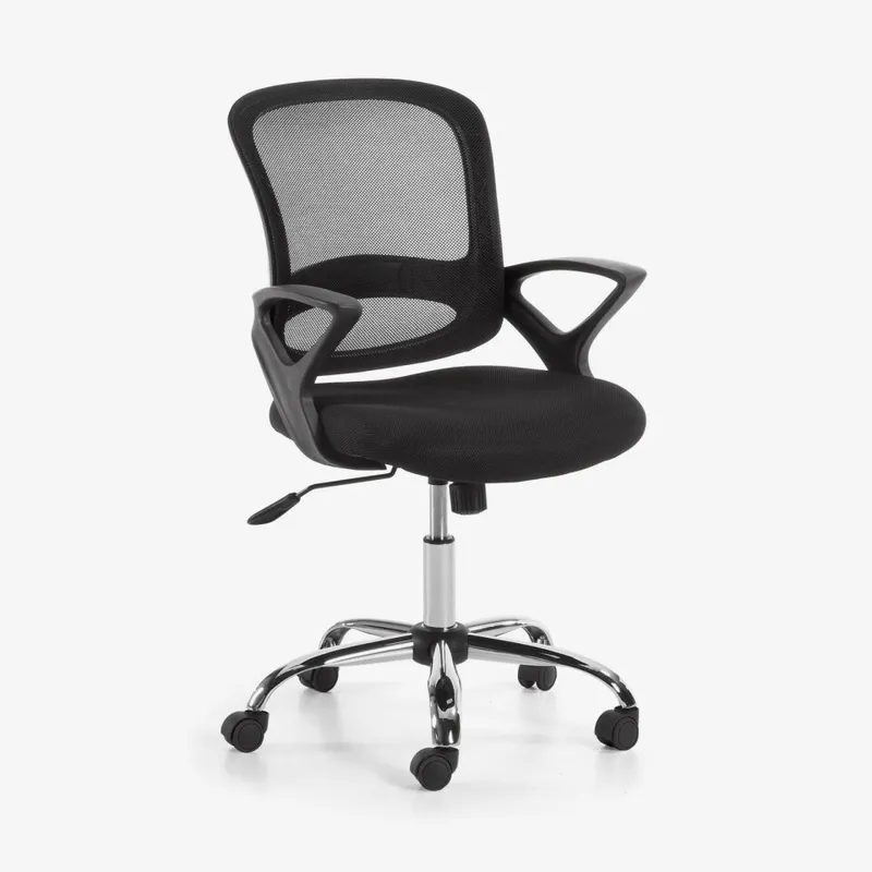 Silla de escritorio Tangier - negro en Negro - Escritorios y sillas de escritorio, Uruguay | Kavehome