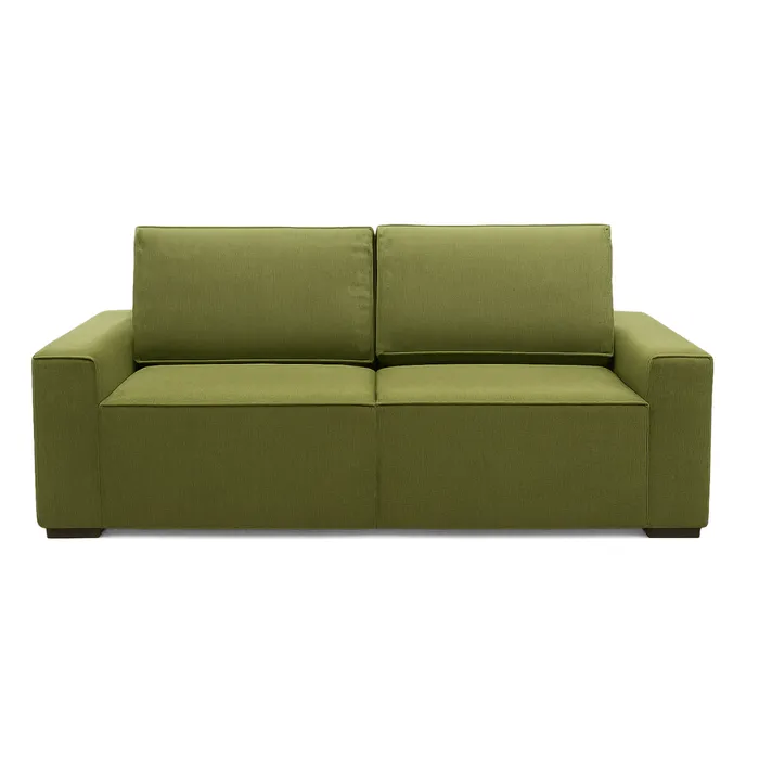 Sofa Moscú 3 Cuerpos 200cm - Verde Oliva Easy Clean en Verde, Uruguay | Berna home
