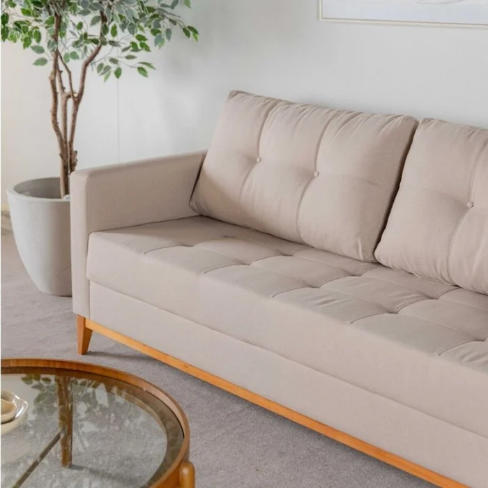 Sofá Torino - 3 cuerpos en Beige - Sillones y sofás, Uruguay | Fábrica Italiana, vista 2
