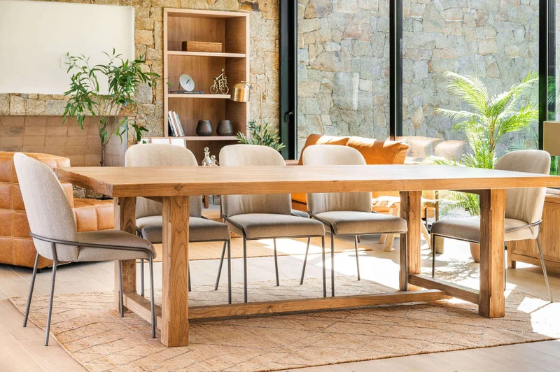 MESA COMEDOR APOLO - 2.50 X 1.10 MTS en Madera natural - Mesas de comedor, Uruguay | La Iberica, vista 14