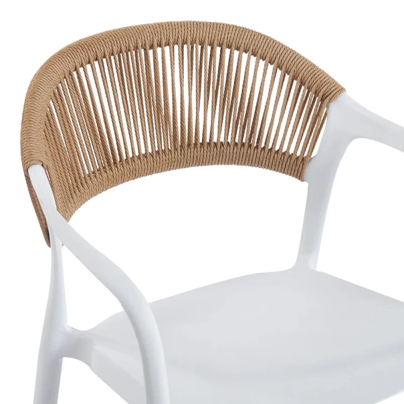 Silla de Jardín Exterior Valencia - Blanco en Blanco - Sillas, Uruguay | Ecowood, vista 3