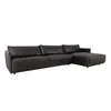 Sillón C/chaise Cuero-100-natural Negro Romeo Tp3 La Paz en Negro - Sillones y sofás, Uruguay | Divino, vista 3 de 6