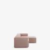 Sofá Blok 3 plazas chaise longue - derecho pana gruesa rosa 300 cm en Rosa - Sillones y sofás, Uruguay | Kavehome, vista 6 de 10