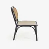 Butaca Doriane madera maciza - olmo acabado lacado negro y asiento de tela en Negro - Butacas, banquetas y puffs, Uruguay | Kavehome, vista 7 de 9