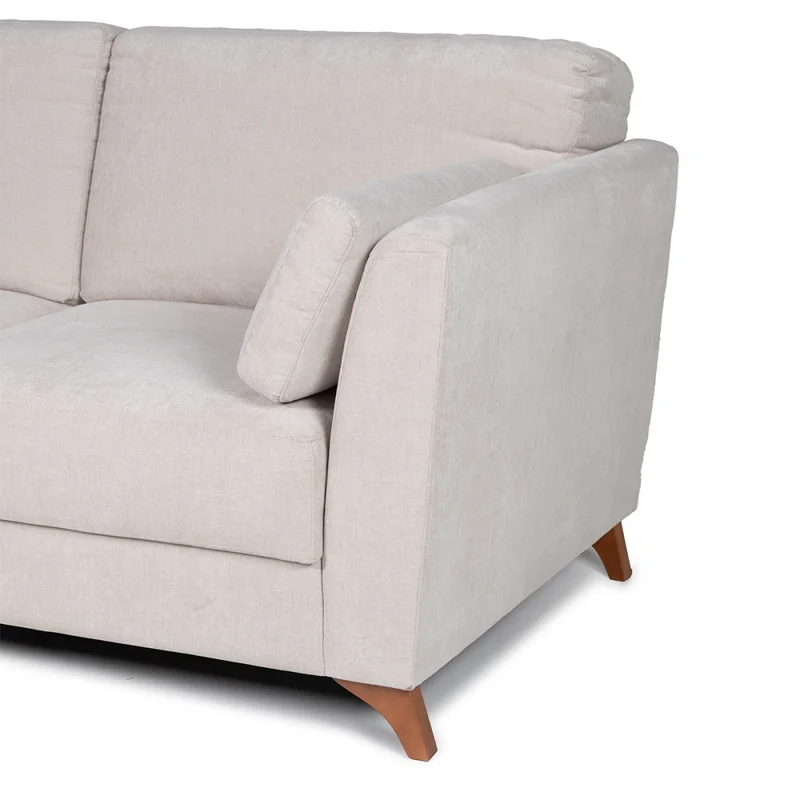 Sofá Capri - Tela Microfibra - 2 cuerpos - Kruger 02-152 (Beige) en Beige - Sillones y sofás, Uruguay | Nyr, vista 4