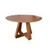 Mesa Minimal Redonda en Madera natural - Mesas de comedor, Uruguay | Fabrica Italiana, vista 2 de 3