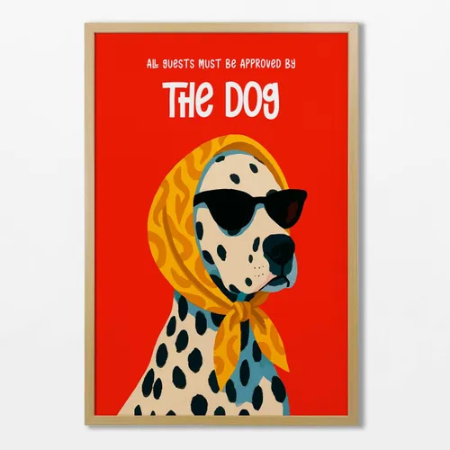 All guests must be approved by the dog en Rojo - Láminas, Uruguay | La Cuadrería