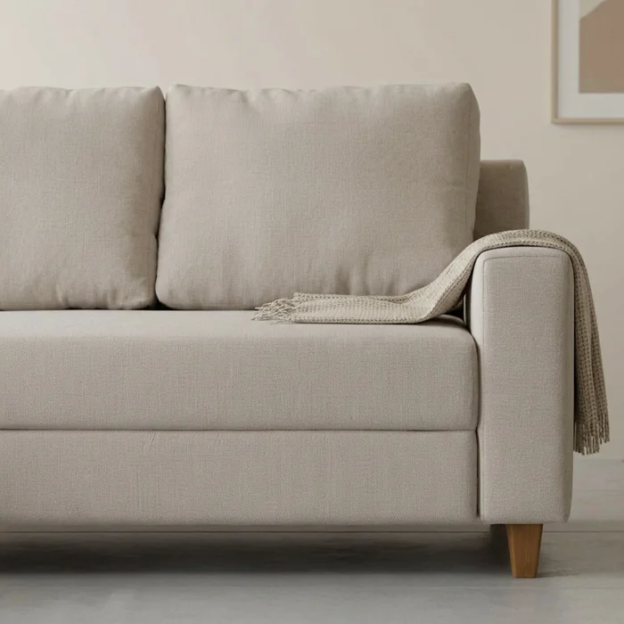 Rinconera Lucci - Tela Microfibra - Chaise izquierdo - Berlin 02 (Beige) en Beige - Sillones y sofás, Uruguay | Nyr, vista 4