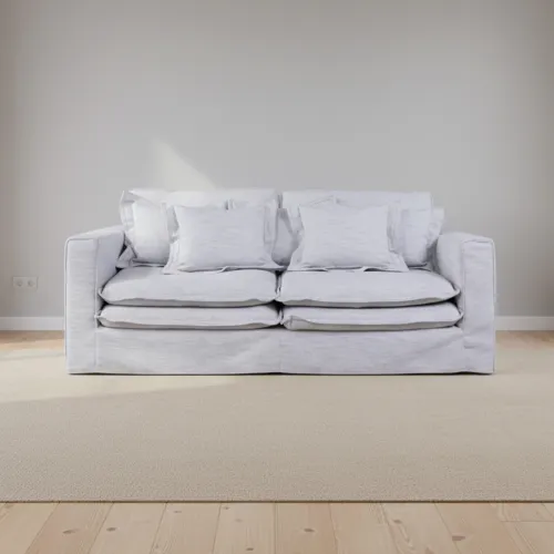 Sofá 3 Cuerpos Tela-premium Gris Lazy en Gris - Sillones y sofás, Uruguay | Divino