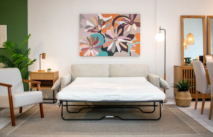 SOFÁ CAMA SANTORINI en Beige - Sillones y sofás, Uruguay | Forum Design, vista 2