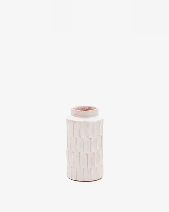 Jarrón Arisa de papel maché blanco - 22 cm en Blanco - Jarrones, Uruguay | Kavehome