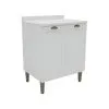 Bajo Mesada 2 Puertas Mdf Tiradores Metalicos en Blanco - Butacas, banquetas y puffs, Uruguay | Soy Hogar, vista 3 de 6
