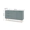 BARGUE?O PISCO 2 PUERTAS 3 CAJ 140 CMS KAKI 9902ZP - Muebles para TV, Uruguay | Rosas Hermanos, vista 3 de 3