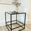 Mesa Auxiliar De Metal Aria Glass - Mesas de arrimo, Uruguay | Treehouse Deco, vista 4 de 4